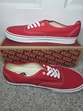 Vans Authentic Red Canvas Women’s Sneakers